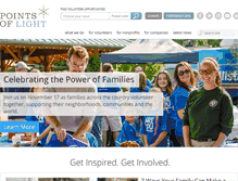 Tablet Screenshot of pointsoflight.org